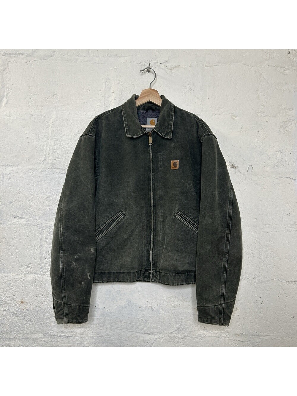 Vintage Carhartt Blanket-Lined Detroit Jacket “Moss Green” J146 MOS Men’s Large